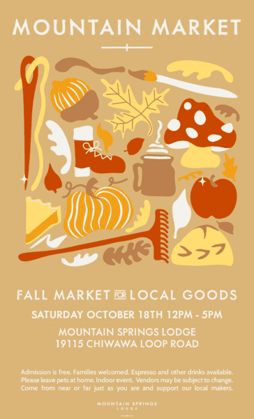 Fall Mountain Market Poster